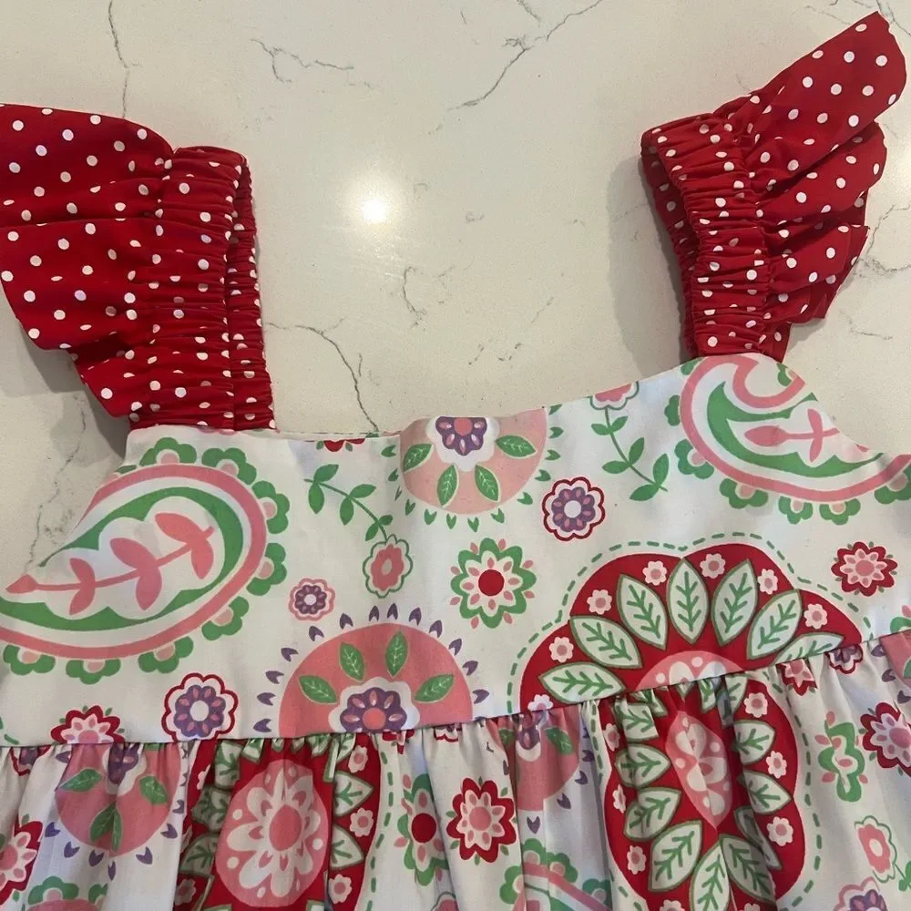 THIS and THAT Christmas Dress little girl size 6